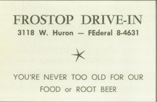 Frostop Root Beer - 1963 Yearbook Ad (newer photo)